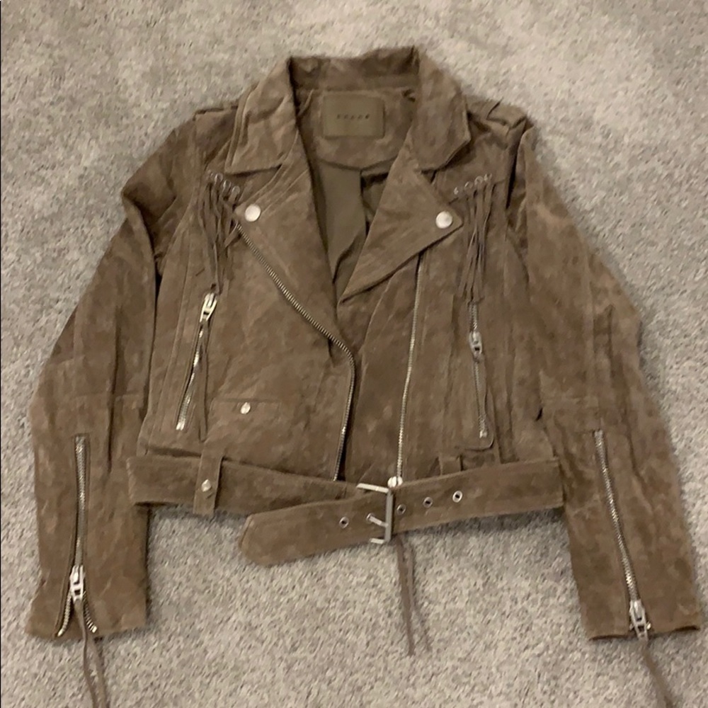 Blank NYC Fringe Motorcycle Jacket Sz S